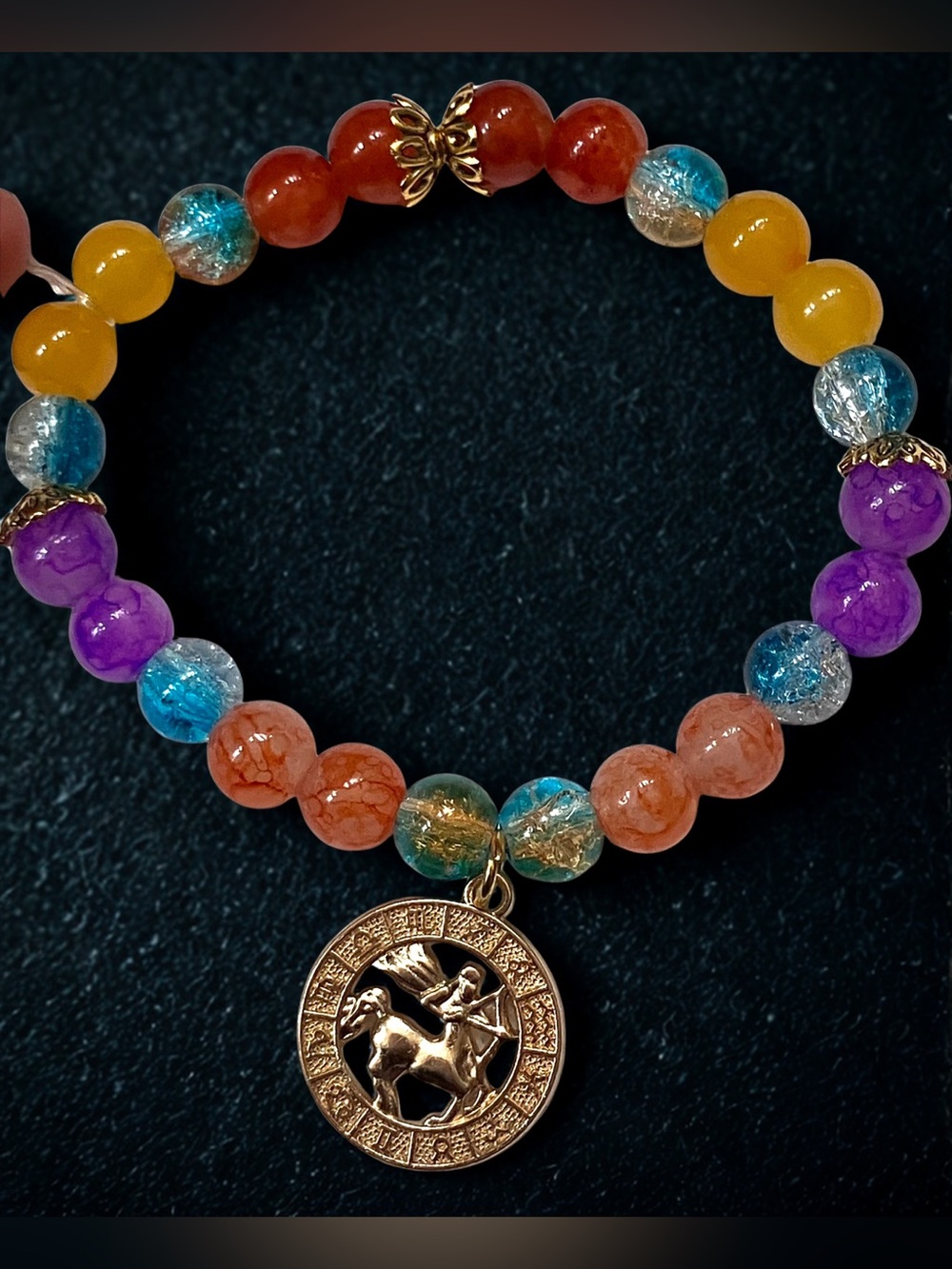 SAGITTARIUS ♐️ Ruby Reyna’s limited edition zodiac Glass beaded bracelet